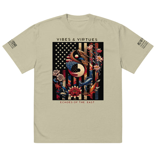 Echoes of the East Spirit Oversized Faded Tee